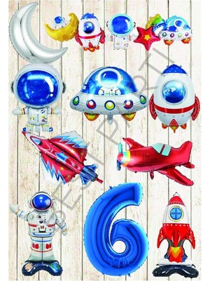 Temalı Doğum Günü Parti Seti Yaş 6