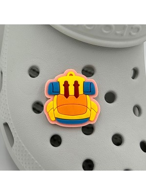 Balp Charm Terlik Süsü ve Aksesuarı , Çanta Süsü – Jibbitz 3D Sırt Kamp Çantası Logo Aksesuar