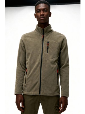 Dechers Erkek Extreme Rüzgar Geçirmez Cepli Outdoor Tam Fermuarlı Polar Ceket E223