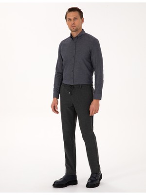 Pierre Cardin Erkek Füme Slim Fit Kumaş Pantolon 50311807-VR058