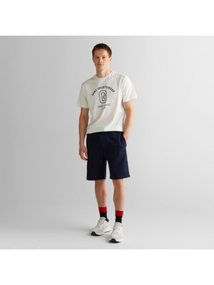 Gant Erkek Lacivert Regular Fit Logolu Şort