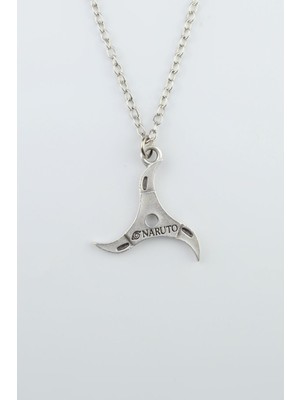 IDR Anime Naruto Hokage Gümüş Kaplama Düz Zincir Kolye