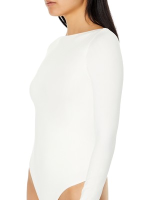 F21 Dikişsiz Açık Sırt Bodysuit