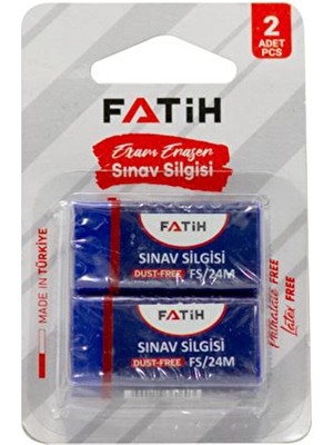 4 Adet   Fatih Sınav Silgisi 2'li