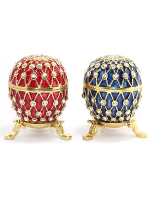 Topdan Swarovski Taşlı Tekli Yumurta Model 1