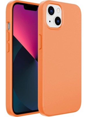 Mena Rise Ggm Aksesuar 14 ile Uyumlu Içi Kadife Dışı Mat Yapıya Sahip Koruma Sağlayan Lansman Silikon Kılıf (Turuncu)