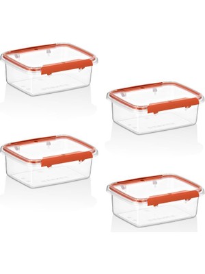 Smartware 4'lü Set Press - Lock Saklama Kabı 360 ml