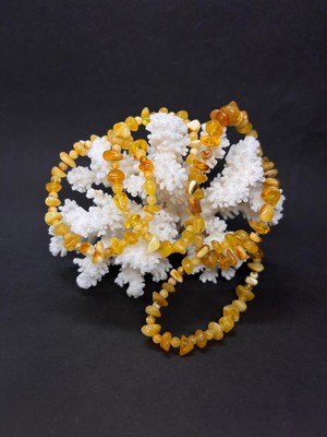 Gemsartdeco Kehribar Bileklik Sarı