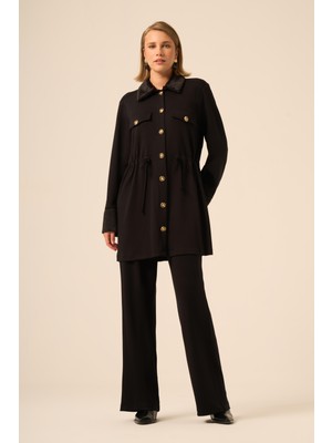 Ftz Women Kadın Oysho Kürk Detay Takım  Siyah 31222