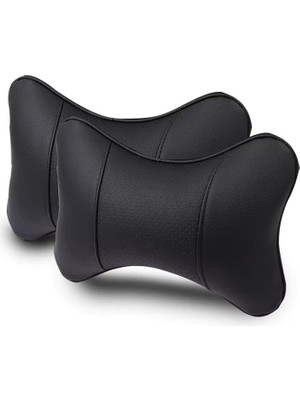 Araç Boyun Yastığı Ortopedik Seyehat 2 Adet Siyah