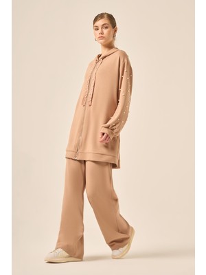 Ftz Women Kadın Oysho Pantolonlu Takım  Vizon 31224