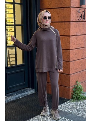 Naki & Mascara Tunik 56MK2155 Kahve