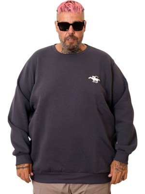 Mode Xl Büyük Beden Erkek Sweat Bisiklet Horse U25812