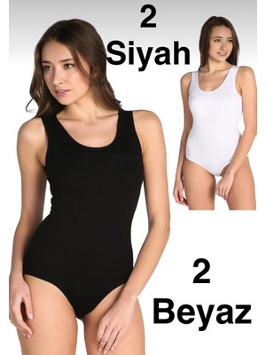 Mc Morcity Elit 4'lü Kadın Modal Elastan Kalın  Askılı Zıbın Atlet 2005