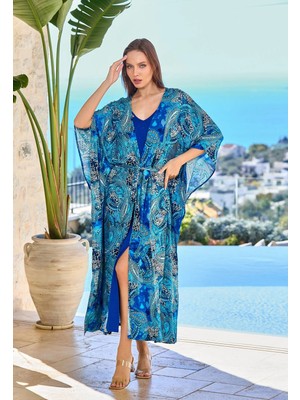 Penye Mood Uzun Kimono Sabahlık