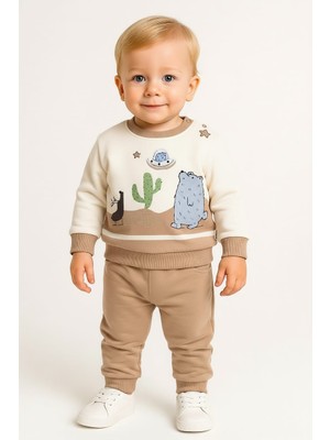 Gigi Giyim Uzay Desenli Erkek Çocuk Takım