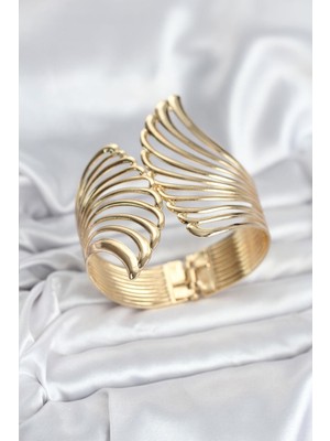 Prativas Pirinç Gold Renk Vintage Kadın Bileklik - PRT3500EB09309