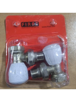 Fırat Radyatör Köşe Vanası 1/2 Paket 2 Li Orjinal