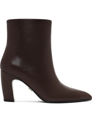 Derimod Kadın Kahverengi Kalın Topuklu Deri Bot 25WFD491118