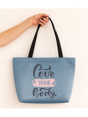 Ada Kostüm Love Your Body Tasarım Mat Saten Çanta