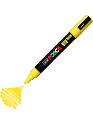 Uniball Posca (1.8-2.5) Su Bazlı Boyama Markörü Sarı ( N ) (Uni-Pc-5m)