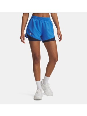 Under Armour Kadın 2-In-1 Mavi Ua Fly By Şort Hafif ve Rahat Tasarım 1382440-402