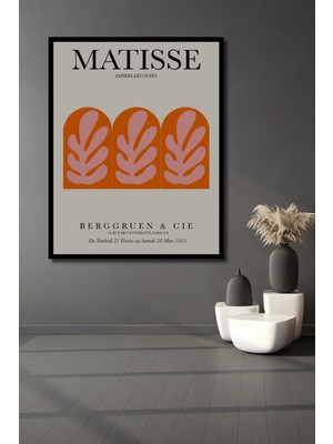 Teona Ahşap Dekoratif Ahşap Dikdörtgen Tablo Matisse Papiers Decoupes Çerçeve Görünümlü