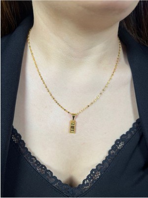 Kuyumcu Nurettin 3,20 gr (Gram) Has Uç Aynalı Zincir Kolye 22 Ayar Altın (55 Cm)