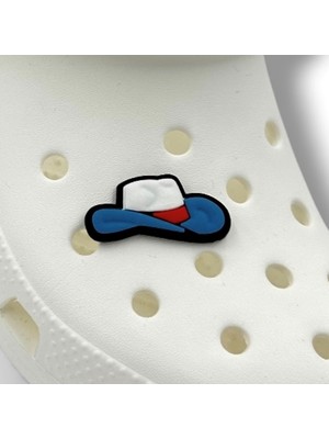 Balp Charm Terlik Süsü ve Aksesuarı , Çanta Süsü – Jibbitz 3D Kovboy Şapkası Figür Aksesuar