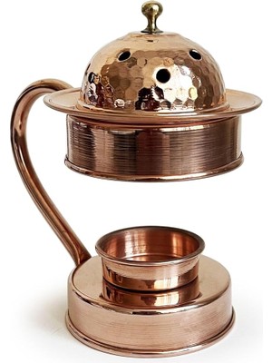 Bakır Aromaterapi Bakır Tütsülük & Buhurdanlık Kırmızı