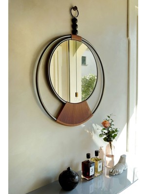 Wallover Design (Siyah-Büyük Boy ) Prenses Sayra (Mobilya) Dekoratif Duvar Aynası