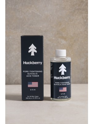 Huckberry 200 ml Glikolik Asit Tonik Tüm Cilt Tipleri İçin Sıkılaştırıcı Etki ile Özel Formül
