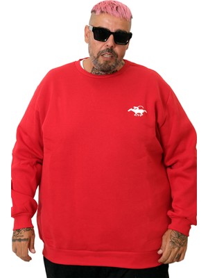Mode Xl Büyük Beden Erkek Sweat Bisiklet Horse U25812