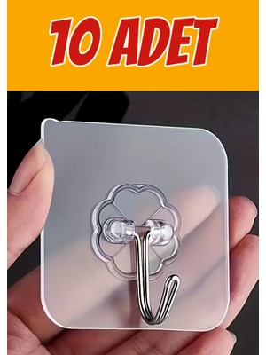 Primeaks Kendinden Ultra Güçlü Yapışkanlı Tekli Askı – Delmeden Montaj, Suya Dayanıklı, Paslanmaz Kanca