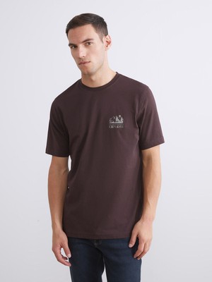 LC Waikiki Yeni Sezon Bisiklet Yaka Baskılı Penye Erkek TIŞÖRT_8684691103701