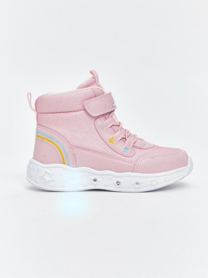 LC Waikiki Peak Yeni Sezon Bağcıklı ve Cırt Cırtlı Tabanı Işıklı Kız Bebek BOT_8684688827894