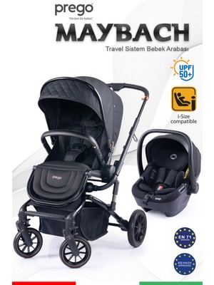 Prego Maybach İ-Size UV Tenteli Travel Sistem Bebek Arabası