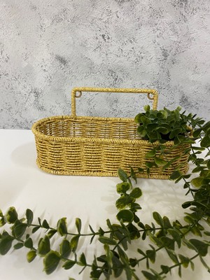 Çok Amaçlı Rattan Düzenleyici Sepet  Asılabilen Organizer  Dekoratif Sepet