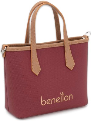 United Colors Of Benetton BNT_1654 18X22X9 Omuz Bordo Kadın Çanta