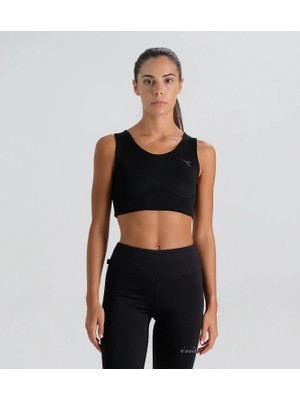 Diadora L. Medium Crew Kadın Siyah Sporcu Sütyeni - 102.179625-80013