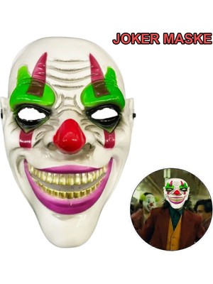 Go İthalat Delirten Gülüş Palyaço Temalı Joker Maskesi (5250)