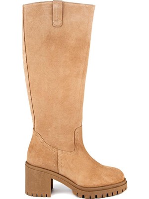 Muya Milano Anatomik Taban Fermuarlı Hakiki Deri Kadın Çizme