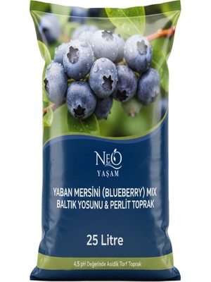 Neo Yaşam Yaban Mersini (Blueberry) Mix Toprak 25litre