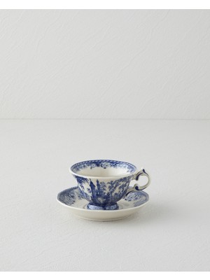 English Home Preston Stoneware 2 Parça 1 Kişilik Kahve Fincan Takımı 100 ml Lacivert