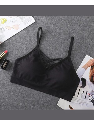 Intive Lingerie Günlük Kullanım Önü Bağlama Detaylı Padli Yumuşak Bralet