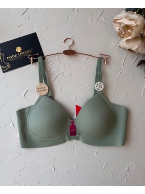 Intive Lingerie Ithal Hafif Destekli Nefes Alabilir Dikişsiz Seamless V Yaka Günlük Sütyen -508