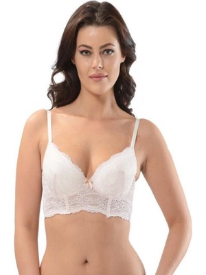 Intive Lingerie Nbb Dantelli Kaplı Balenli Push-Up Korse Tasarım Sütyen- 4568