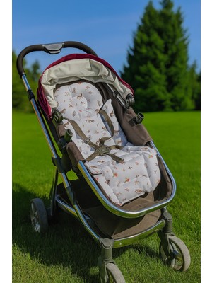 Wenaris Çift Taraflı Muslin Ortopedik Bebek Arabası Minderi