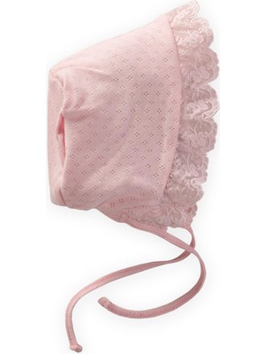 Cigit Fistolu Bağlamalı Bebek Şapka 0-1 Yaş Pembe