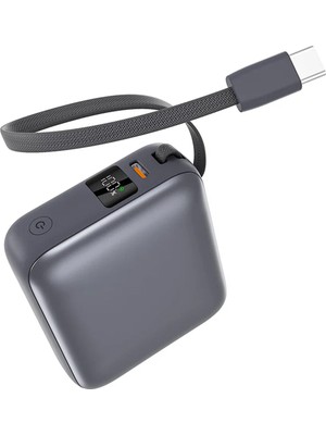 Qcy 10000MAH Powerbank Siyah - 35W Hızlı Şarj - Taşınabilir Şarj Cihazı
